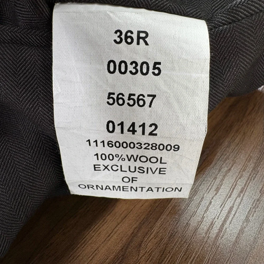 Jos A Bank Signature Collection 2 Piece Gray Wool‎ Tailored Fit Suit 42R 36x31